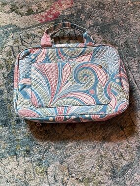 Bagsmart Quilted Paisley Travel Organizer Bag